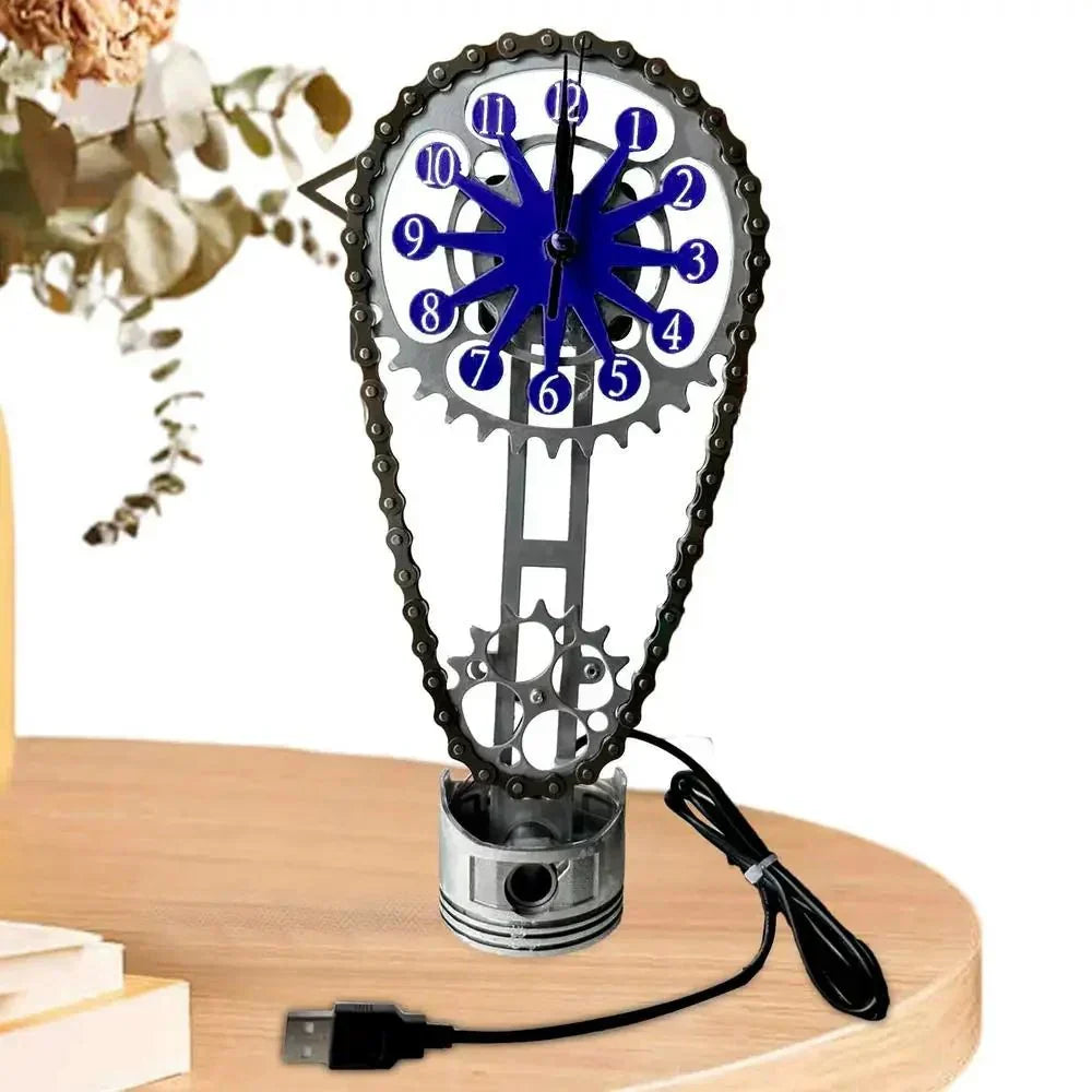 Kalsten | Watch chain with movement - Silent rotating table clock