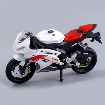 Skanto | 1:18 Scale Yamaha R6 Alloy Toy Sportbike Figures Diecasts Kids Toy Motorcycle Racing Model Replica Collectible Gift for Boys
