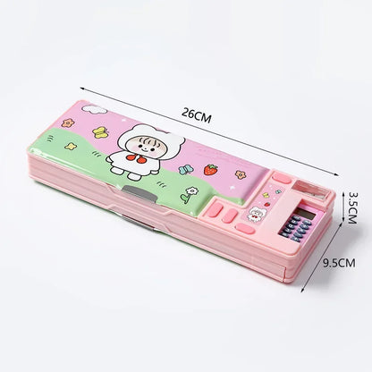BowLift | Double-Sided Creative Calculator Cute Kids Pencil Case
