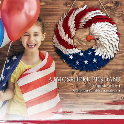 BowLift | Patriotic Eagle American Flag Wreath for Independence Day