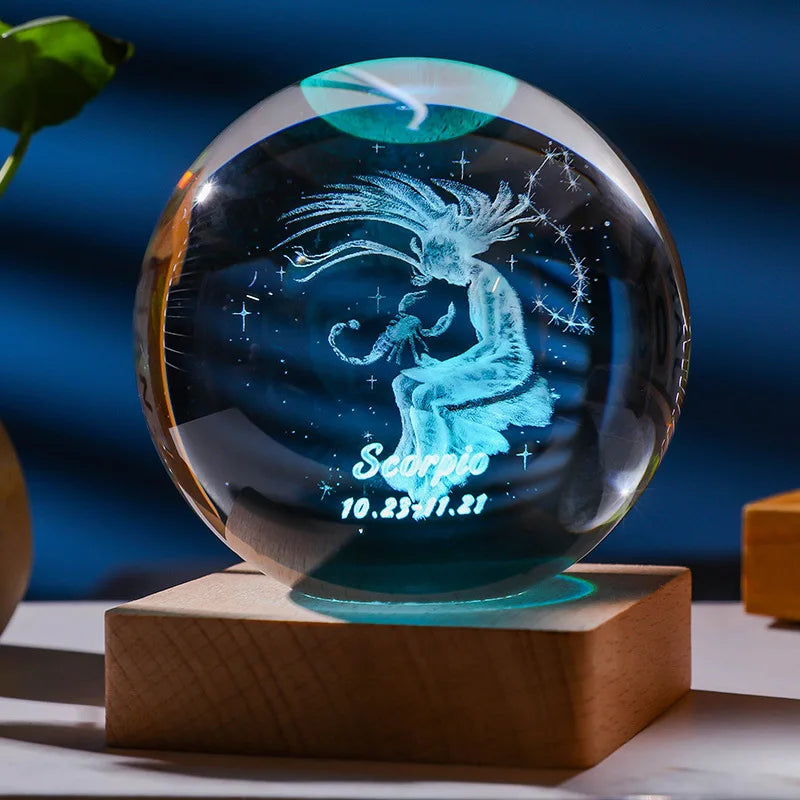 Constellation Crystal Ball Night Light | Karnz