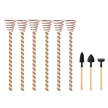 Kalsten | VerdoraFlux Electroculture Plant Antennas | Copper Growth Rods for Garden & Potted Plants | Promoting Plant Growth Without Fertilizer