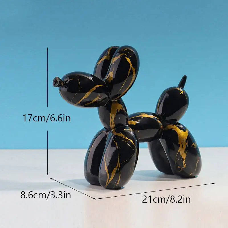 Colorful Balloon Dog Figures Artistic Graffiti Statues for Living Room Coffee Table Cute Trendy Jewelry for Desk Decoration | Skanto