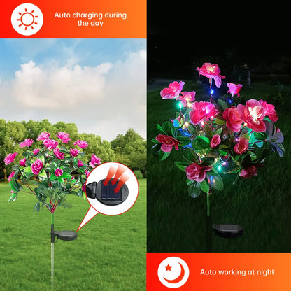 BowLift | Solar Garden Lamp Lumosia | LED Azaleas | Weatherproof & Wireless | 8h Light Time