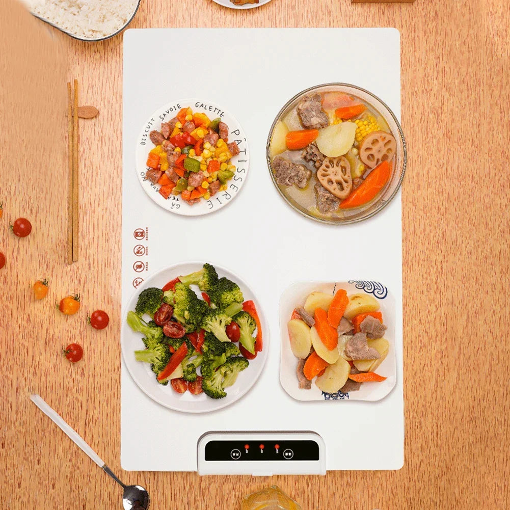 Skanto | Electric Warming Plate – Adjustable Temperature Smart Silicone Warming Tray for Parties and Family Gatherings