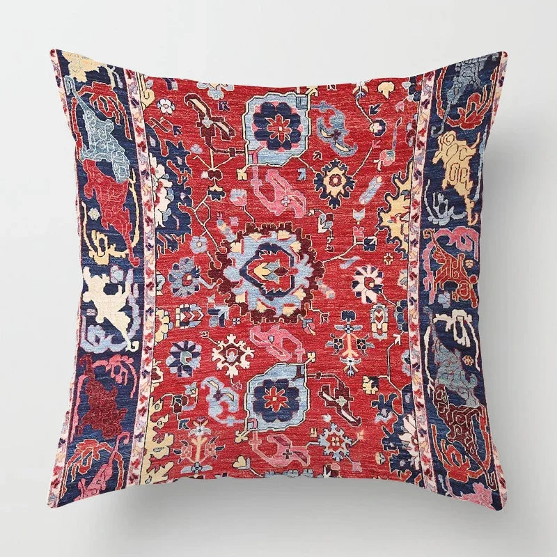 Moroccan Pillowcase with Oriental Pattern – Decor for Living Room and Office, High-Quality Boho Style Pillowcase for Sofa and Seating Area