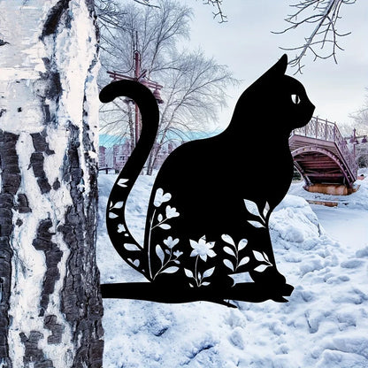 Skanto | Metal Cat Silhouette for Garden and Patio Decoration