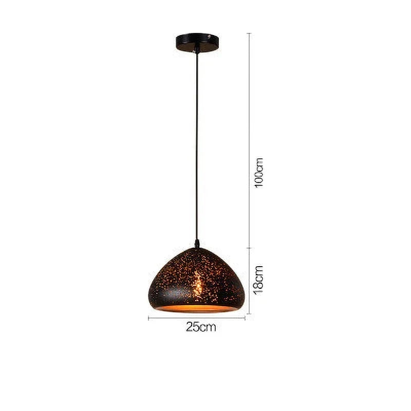 Skanto | Vintage Iron Pendant Lamp in Scandinavian Retro Loft Style