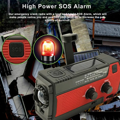 Emergency solar radio