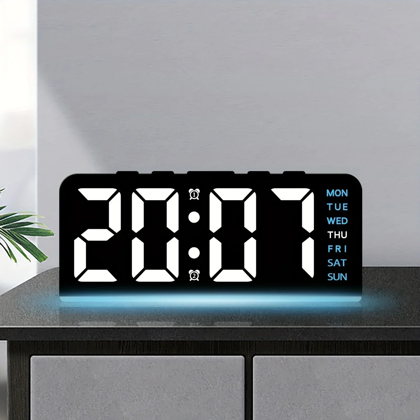 Modern LED Every Week Display Nightlight Alarm Clock | Karnz