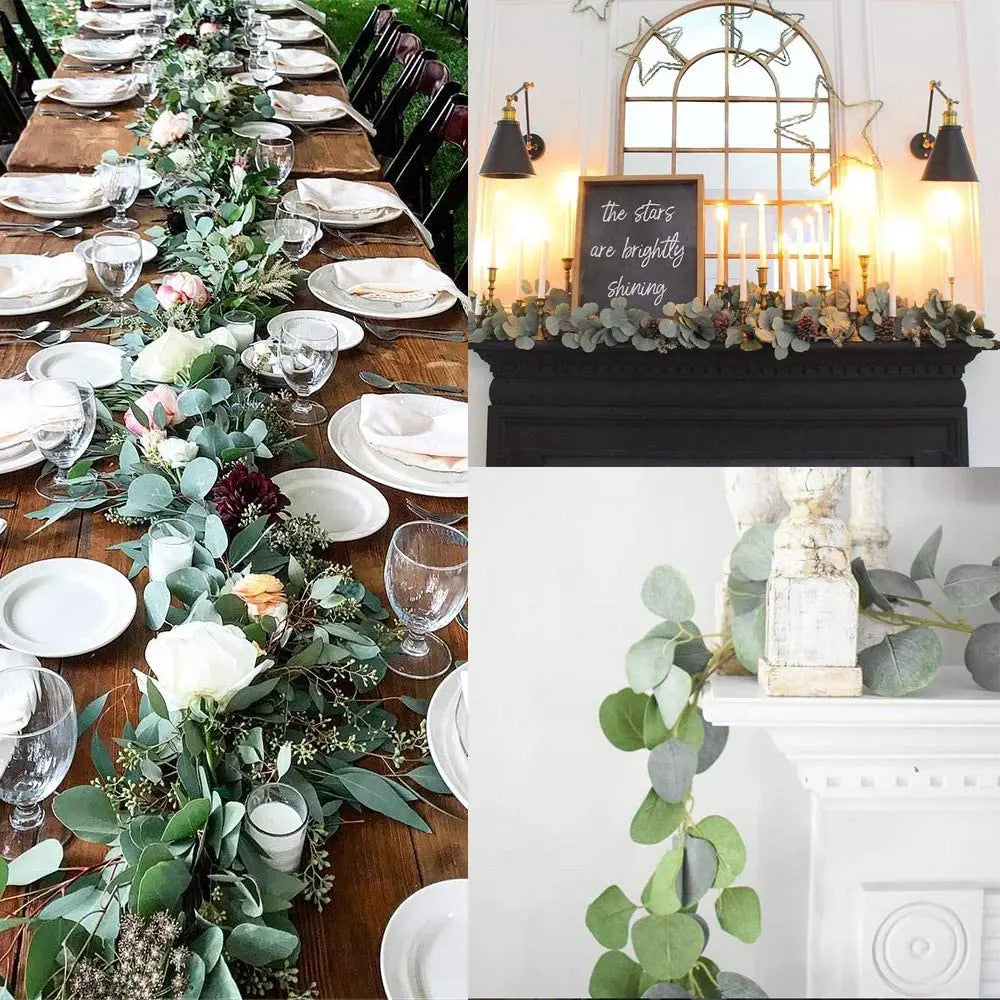 BowLift | Garland - EvaGreen - Artificial Eucalyptus - 2-Piece Set