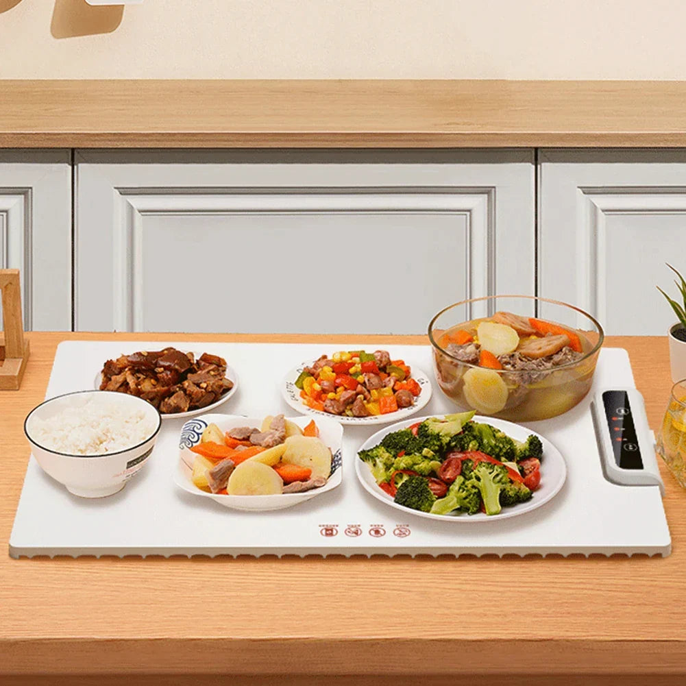 Skanto | Electric Warming Plate – Adjustable Temperature Smart Silicone Warming Tray for Parties and Family Gatherings