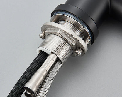 FlexiJet Black extendable kitchen faucet Bowlift