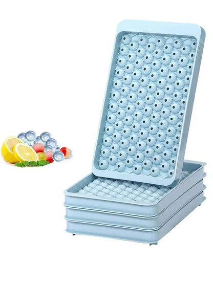 Skanto | Mini Ice Cube Tray | 104 Holes Round Ice Ball Mold | Small Crushed for Cooling Bar Cocktail Whiskey Drink | Coffee Juice Kitchen Tool