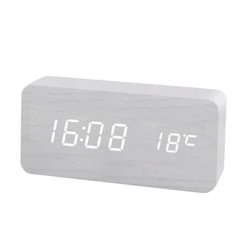 WoodTime – Natural Wooden Digital Clock Bowlift