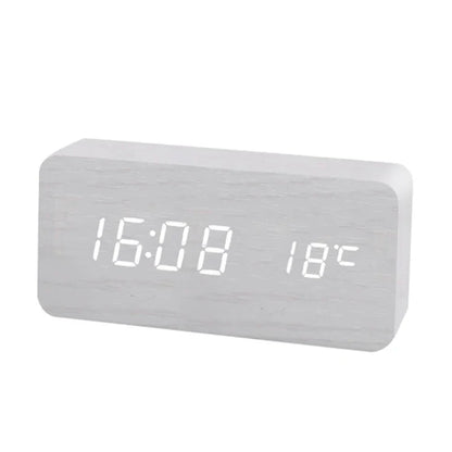 WoodTime – Natural Wooden Digital Clock Bowlift