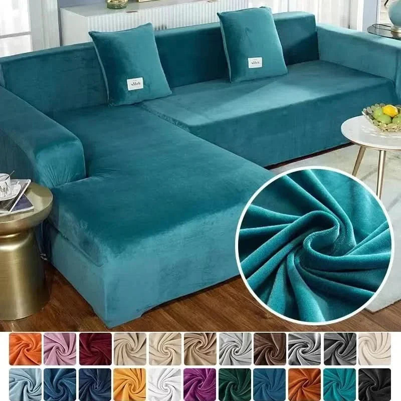 Skanto | PlushFit - High-Quality Stretch Velvet Sofa Cover
