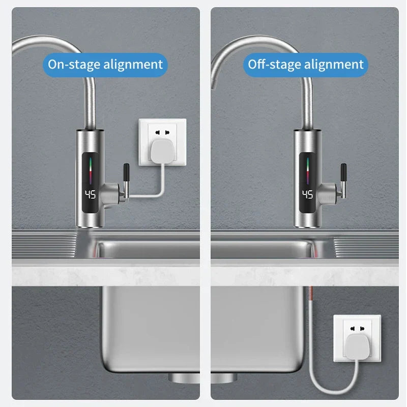 Skanto | Electric Kitchen Faucet with Water Heater 3000W Stainless Steel