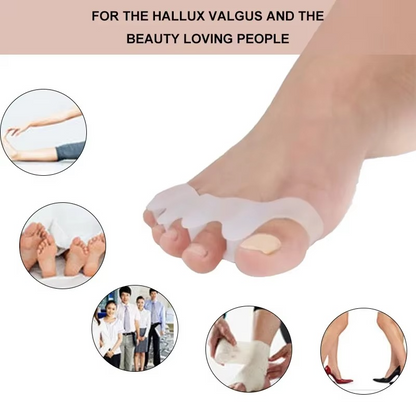 Skanto | Soft Silicone Toe Separators for Bunion Relief and Alignment, 1 Pair
