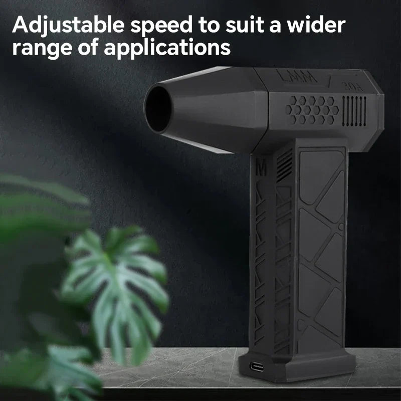 High-Speed Turbo Fan | Powerful High-Volume Fan | Brushless Rechargeable Handheld Outdoor Car Fan | Skanto