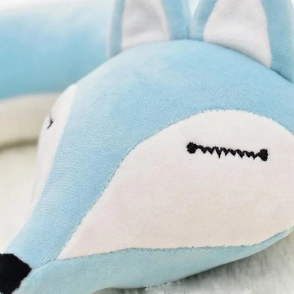 BowLift | ReiseFuchs Neck Pillow | Super soft & Ergonomic | Cartoon Fox Design | For Children & Adults