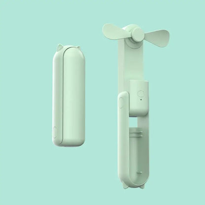 New Handheld Portable Mini Fan - Creative, Three-Speed Adjustable, Solid Color, USB Rechargeable Small Fan | Skanto