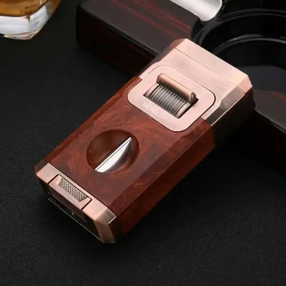 Metal Double Jet Flame Wind Proof Butane Lighter | Bowlift