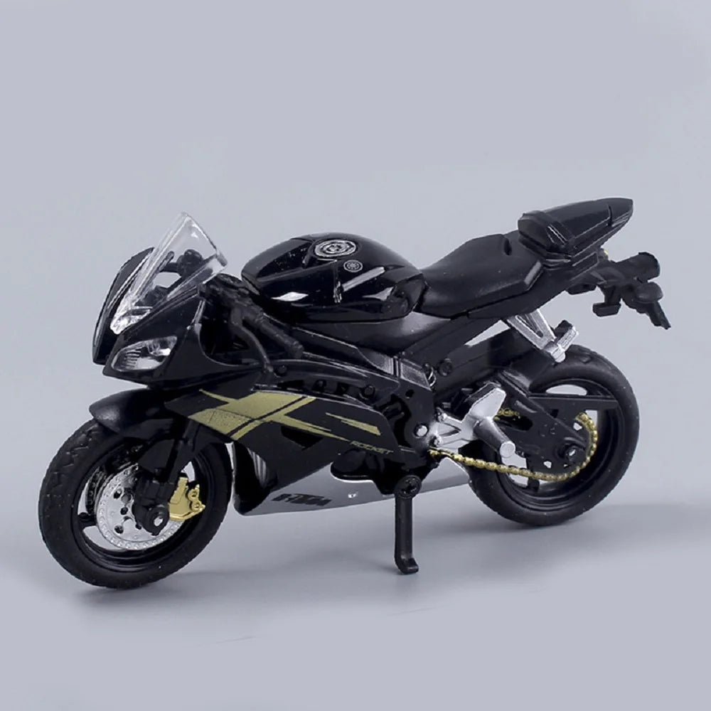 Skanto | 1:18 Scale Yamaha R6 Alloy Toy Sportbike Figures Diecasts Kids Toy Motorcycle Racing Model Replica Collectible Gift for Boys