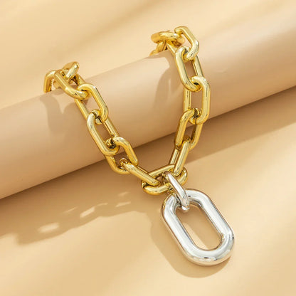 BowLift | Chunky Two Tone Paperclip Bold Necklace