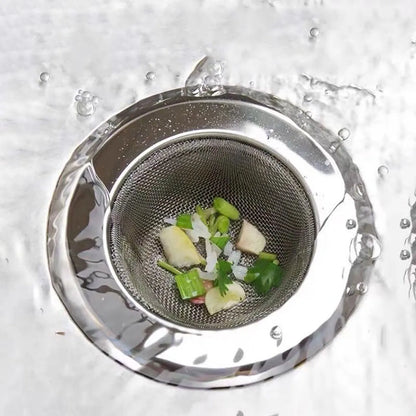 Skanto | Stainless Steel Kitchen Sink Strainer - Anti-Clog Funnel, Hair Catcher for Sink, Floor Drain, and Dishwasher
