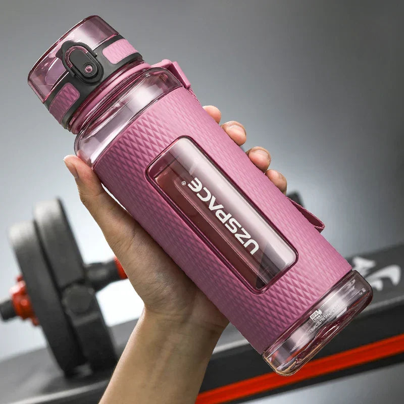 UZSPACE Sport Water Bottles, BPA-Free, Portable, Shockproof, Leakproof, Large Capacity, Gym Water Jug, Tritan Plastic Drinkware