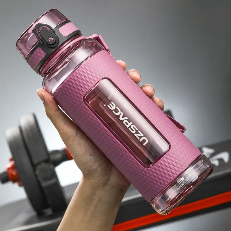 Skanto | UZSPACE Sport Water Bottle, BPA-Free, Portable, Shockproof, Leak-Proof, Large Capacity, Fitness Water Kettle, Tritan Plastic Drinking Bottle