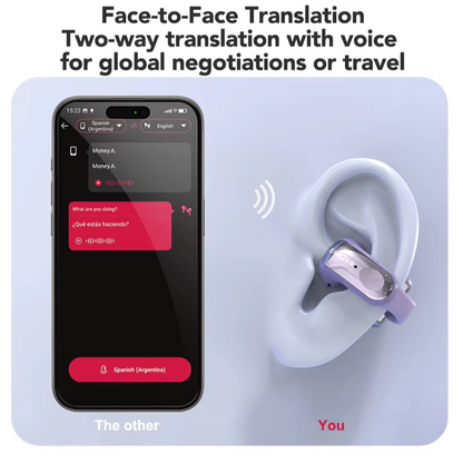 BowLift | XF28 Open-Ear True Wireless Translation Earbuds with ASMR Features