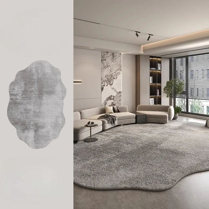 Skanto | Irregular Plush Washable Rug for Bedroom and Living Room