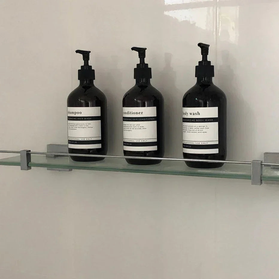 AmberLux 3-Piece Refillable Dispenser Set Skanto