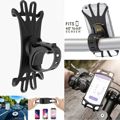 BowLift | Velogrip 360 | Smartphone holder bicycle & motorcycle | 360° rotatable | Universal & shockproof made of silicone