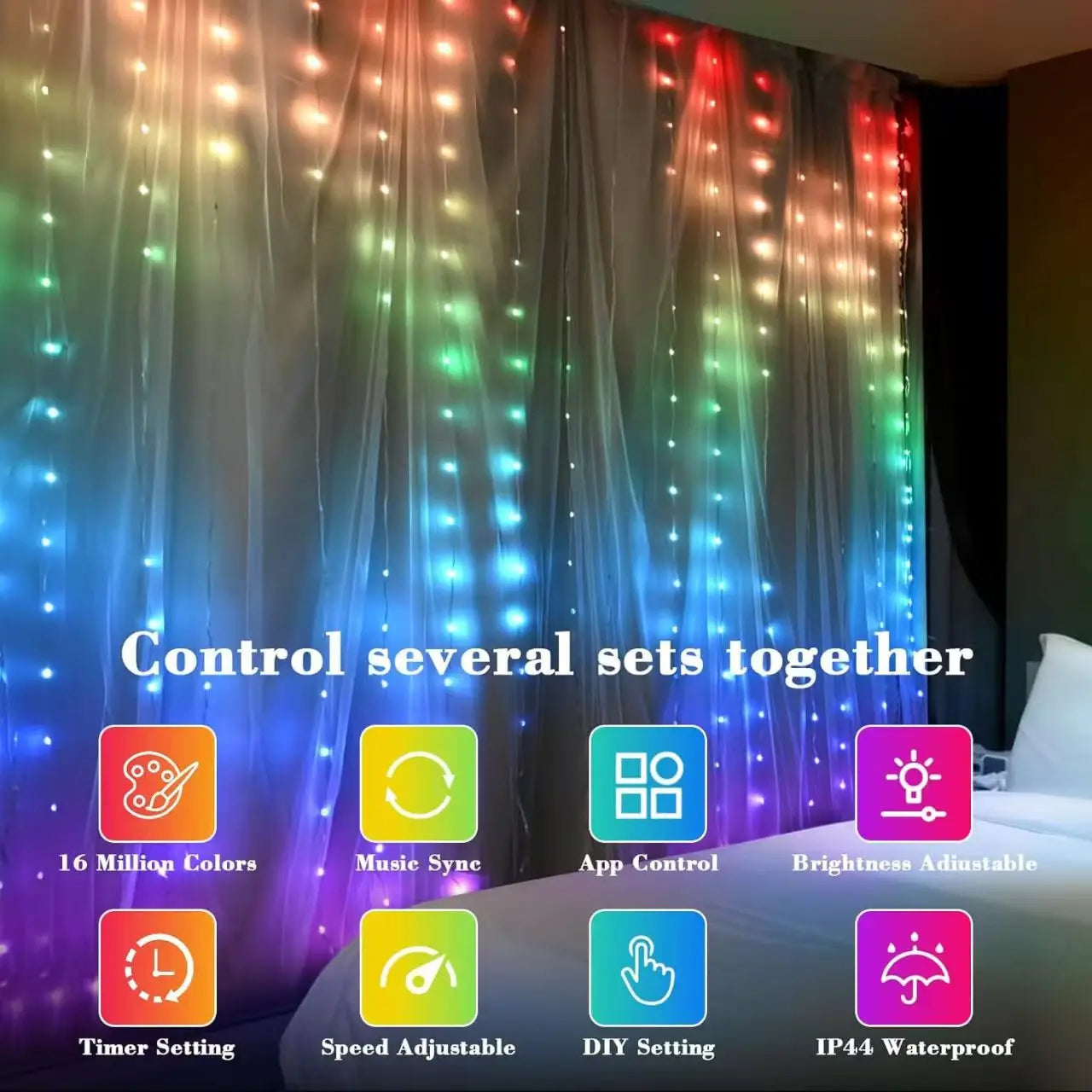 Skanto | Smart LED Curtain String Lights