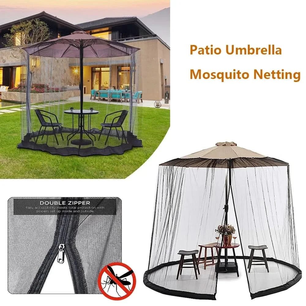 BowLift | Mosquito net for parasols up to 4m with zip fastener