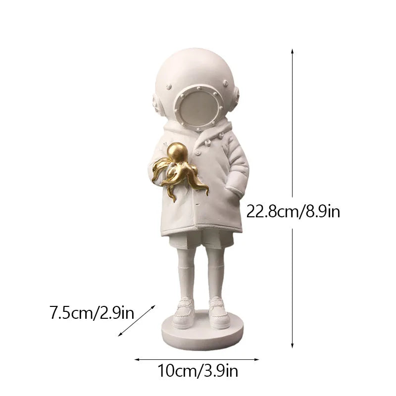 Skanto | Artify Banksy Sculpture Collection | Flower Thrower & Balloon Girl | Pop Art Figures | Modern Office & Home Decor