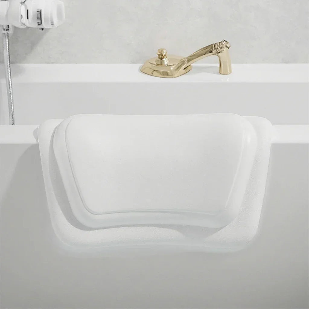 HydroLuxe Non-Slip Bath Pillow with Silicone Foam & PU Cover Skanto