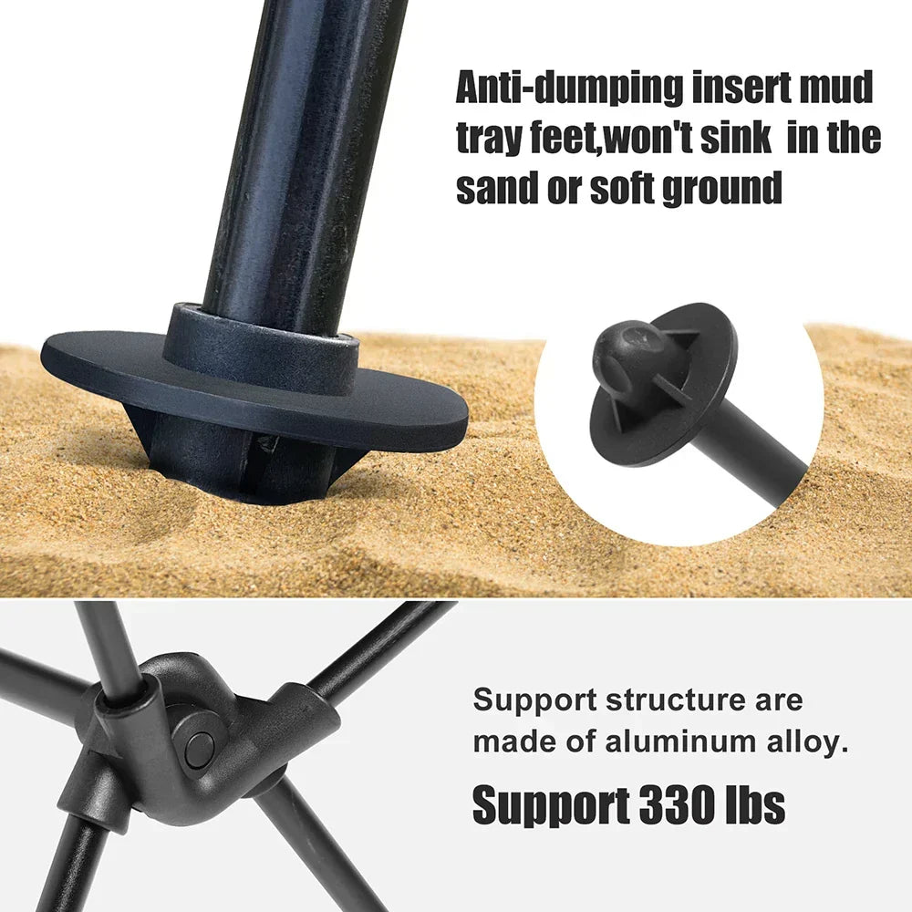 BowLift | Trekalux Outdoor Chair | Ultralight & Foldable | 150 kg Load Capacity | Weatherproof Oxford Fabric