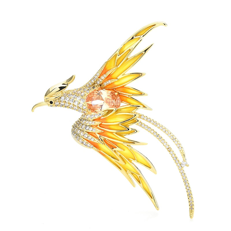 Skanto | Colorful Flying Bird Brooches