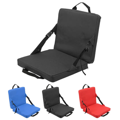 BowLift | SITPURE Folding chair with backrest | Padded seat cushion | Compact & Comfortable for stadium, beach & park