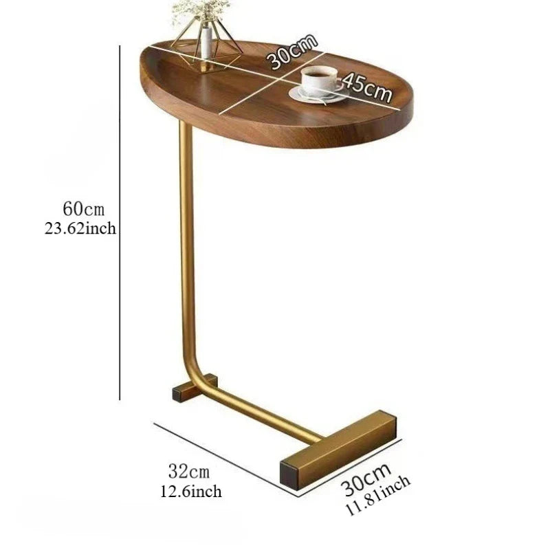 Skanto | C-shaped mobile side table ideal for sofa or bed