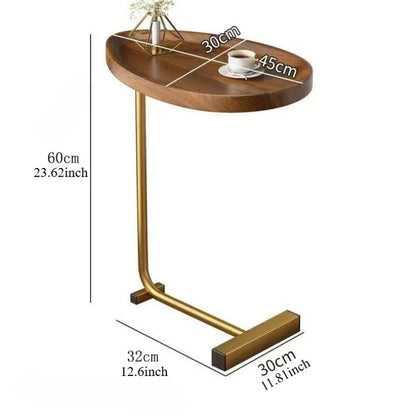 Skanto | C-shaped mobile side table ideal for sofa or bed