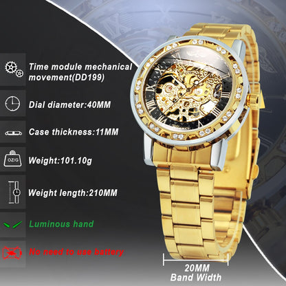 BowLift | Luminous Mechanical Titan Skeleton Watch