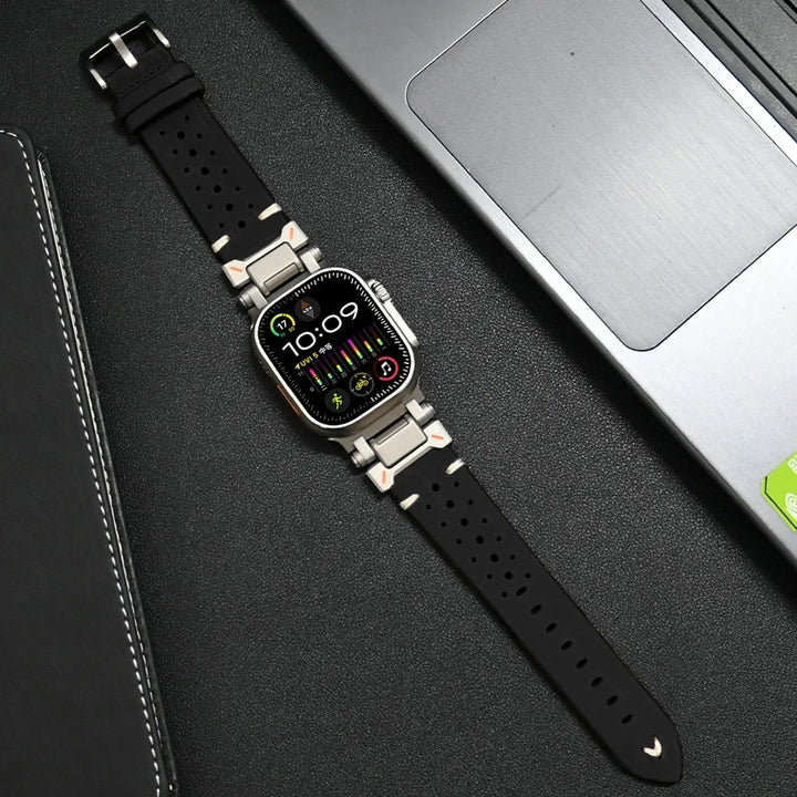 Skanto | Genuine Leather Apple Watch Band – Stylish and Durable Strap for Your Apple Watch