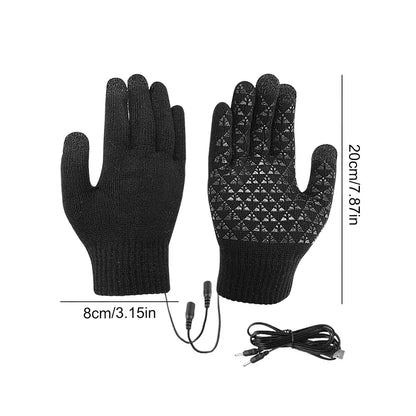 Skanto | FROSTIQ Heated Gloves | USB Charging | Touchscreen & Grip | Winter Thermal Gloves for Outdoors & Cycling