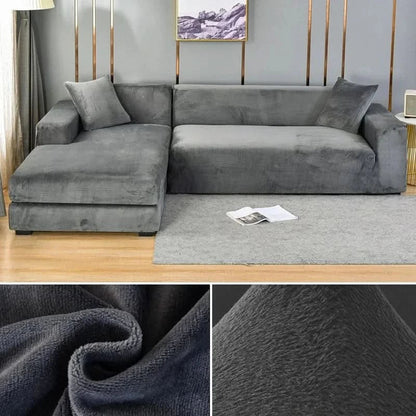 Skanto | PlushFit - High-Quality Stretch Velvet Sofa Cover