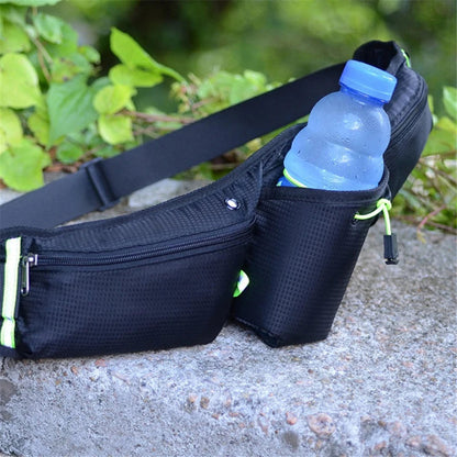 RunEase Belt – Waterproof Running Belt with Drink Holder Bowlift
